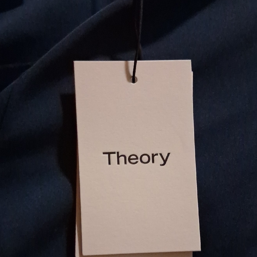 Theory Men's Teal V-Neck Tunic Shirt - Picture 2 of 2